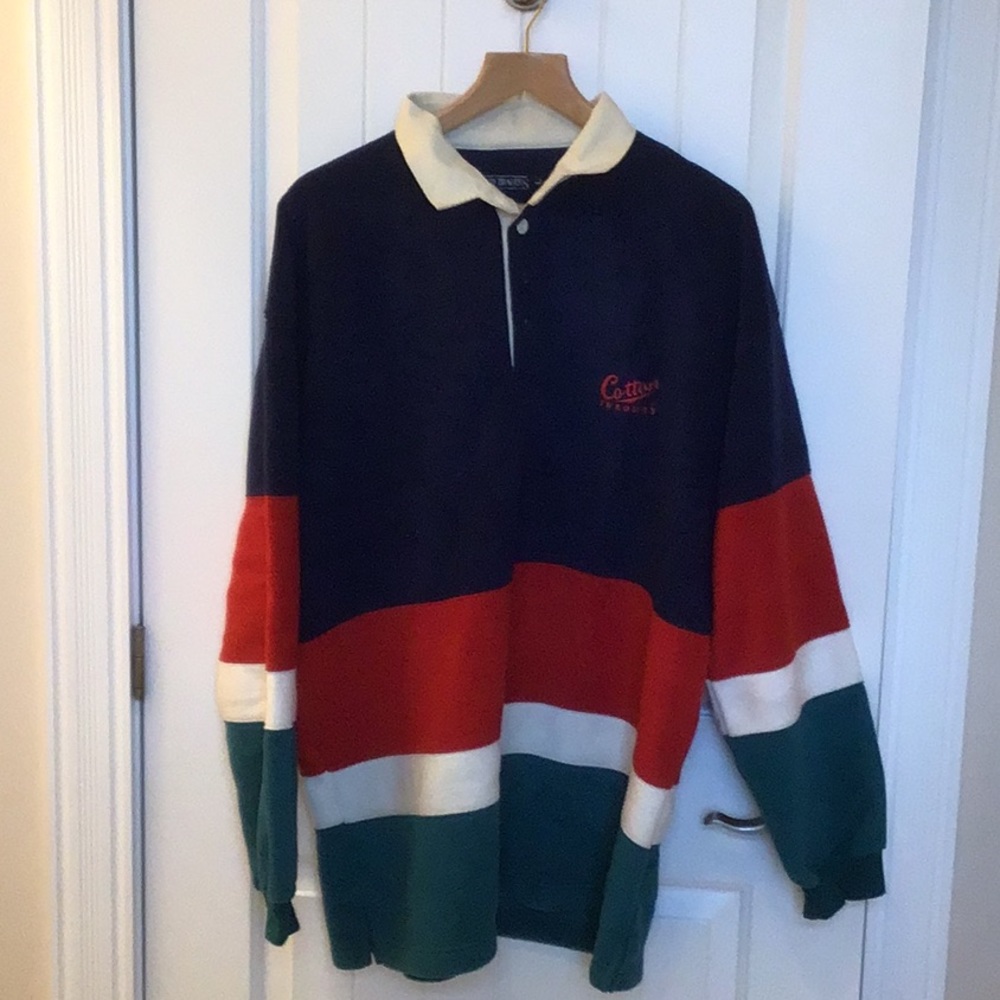 Cotton Traders men’s fleece top Large
